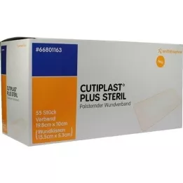 CUTIPLAST Plus sterilni zavoj 10x19,8 cm, 55 kom