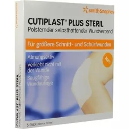 CUTIPLAST Plus sterilni zavoj 7,8x10 cm, 5 kom