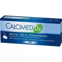 CALCIMED D3 600 mg/400 IU šumeće tablete, 40 kom