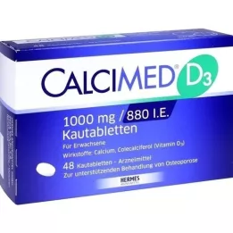 CALCIMED D3 1000 mg/880 IU tablete za žvakanje, 48 kom