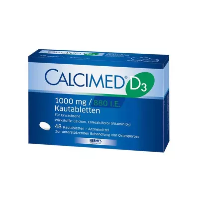 Calcimed D3 1000 mg / 880 IU tablete za žvakanje, 48 kom