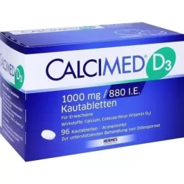 CALCIMED D3 1000 mg/880 IU tablete za žvakanje, 96 kom