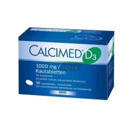CALCIMED D3 1000 mg/880 IU tablete za žvakanje, 96 kom