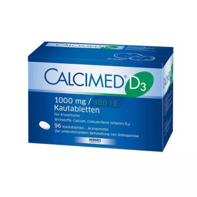 Calcimed D3 1000 mg / 880 IU tablete za žvakanje, 96 kom