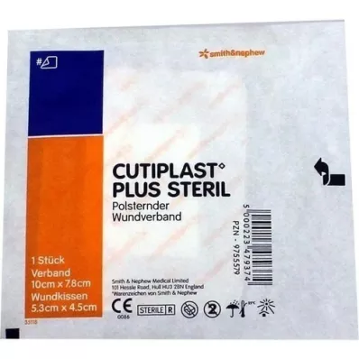 CUTIPLAST Plus sterilni zavoj 7,8x10 cm, 1 kom