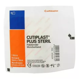 CUTIPLAST Plus sterilni zavoj 7,8x10 cm, 1 kom