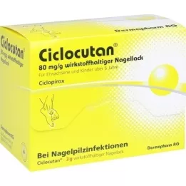 CICLOCUTAN 80 mg/g laka za nokte koji sadrži aktivne sastojke, 3 g