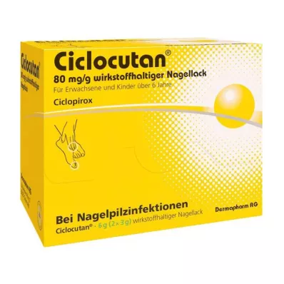 Ciclocutan 80 mg/g aktivni lak za nokte, 6 g Ciclocutan 80 mg/g aktivni lak za nokte, 6 g