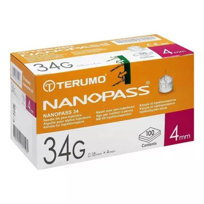 Terumo Nanopass 34 Pen kanila 34G 0,18x4mm, 100 komada