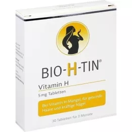 BIO-H-TIN Vitamin H 5 mg za 2 mjeseca tablete, 30 kom