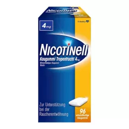NICOTINELL Žvakaća guma tropsko voće 4 mg, 96 kom