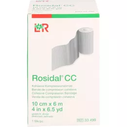 ROSIDAL CC kohezivni kompresivni zavoj 10 cmx6 m, 1 kom