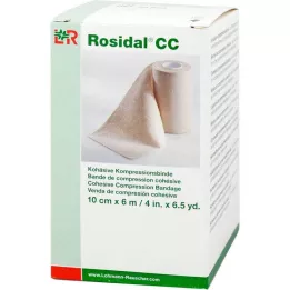 ROSIDAL CC kohezivni kompresivni zavoj 10 cmx6 m, 1 kom