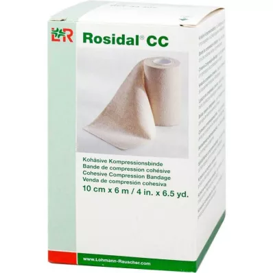 ROSIDAL CC kohezivni kompresivni zavoj 10 cmx6 m, 1 kom