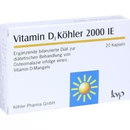 VITAMIN D3 KÖHLER 2.000 IU kapsule, 20 kom