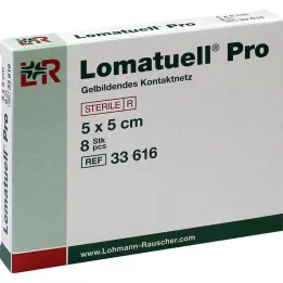 LOMATUELL Po 5x5 cm sterilno, 8 kom