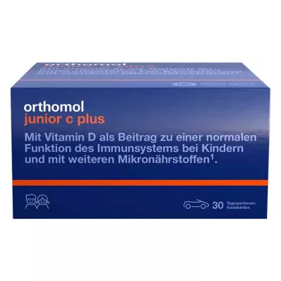 ORTHOMOL Junior C plus tableta za žvakanje šumsko voće, 30 kom
