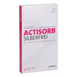 ACTISORB SILBERFREI 10,5x19 cm aktivni ugljen, 10 kom