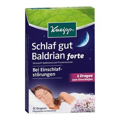 Kneipp Sleep well Valerijana forte obložene tablete, 30 kom
