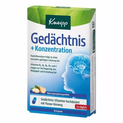 Kneipp memory + kapsule za koncentraciju, 30 kom