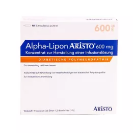 ALPHA LIPON Aristo 600 mg konc.z.proizvođač.e.inf. otopina, 5x24 ml