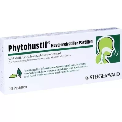 PHYTOHUSTIL Pastile za suzbijanje kašlja, 20 kom