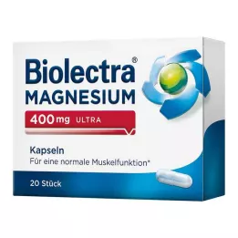 BIOLECTRA Magnezij 400 mg ultra kapsule, 20 kom