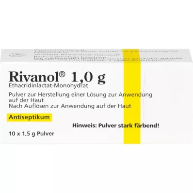 RIVANOL 1,0 g praha, 10 kom