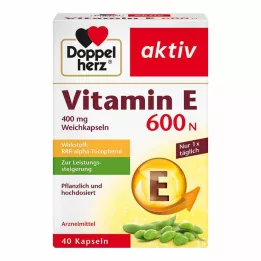 DOPPELHERZ Vitamin E 600 N meke kapsule, 40 kom