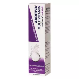 ADDITIVA Multivit.+Mineral+Kof.Ananas R Br.-Tab., 20 kom