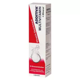 ADDITIVA Multivit.+Mineral Breskva R Šumeća tableta, 20 kom
