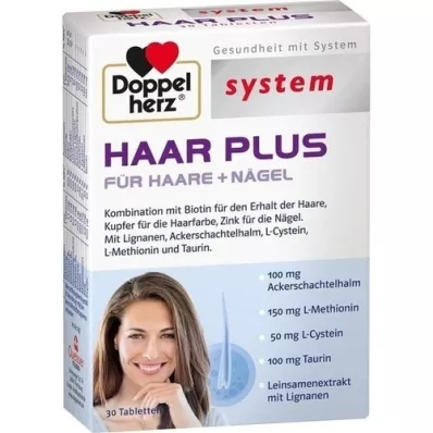 DOPPELHERZ Hair Plus system tablete, 30 kom