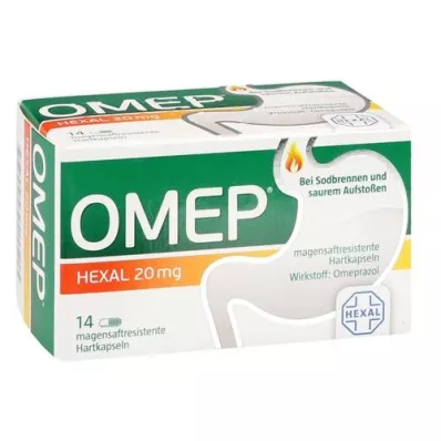 OMEP HEXAL 20 mg crijevno obložene tvrde kapsule, 14 kom