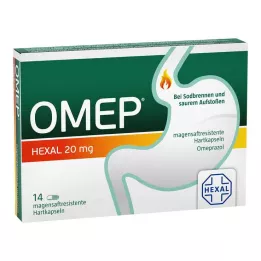 OMEP HEXAL 20 mg crijevno obložene tvrde kapsule, 14 kom