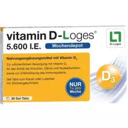 VITAMIN D-LOGES 5600 I.U. tjedno depo tableta za žvakanje, 30 komada