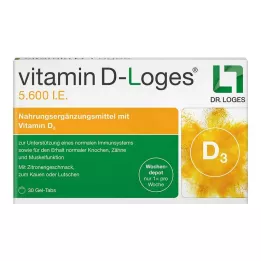 VITAMIN D-LOGES 5600 I.U. tjedno depo tableta za žvakanje, 30 komada