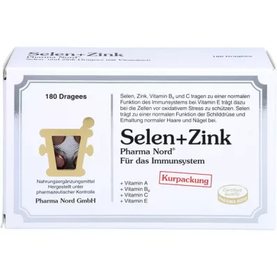 SELEN+ZINK Pharma Nord dražeje, 180 kom