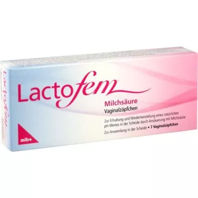 LACTOFEM Vaginalni čepići mliječne kiseline, 7 kom