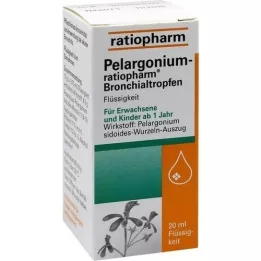 PELARGONIUM-RATIOPHARM Kapi za bronhije, 20 ml
