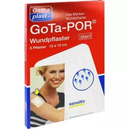GOTA-POR Flaster za rane sterilni 100x150 mm, 5 kom