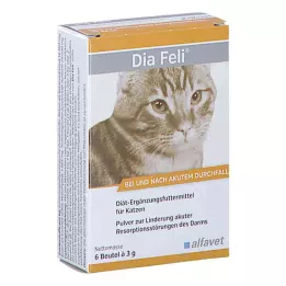 DIA FELI Prašak za mačke, 6X3 g