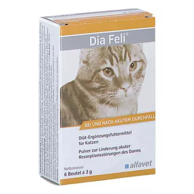 DIA FELI Prašak za mačke, 6X3 g