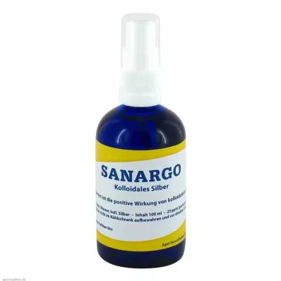 Sanargo bočica s raspršivačem koloidnog srebra, 100 ml Sanargo bočica s raspršivačem koloidnog srebra, 100 ml