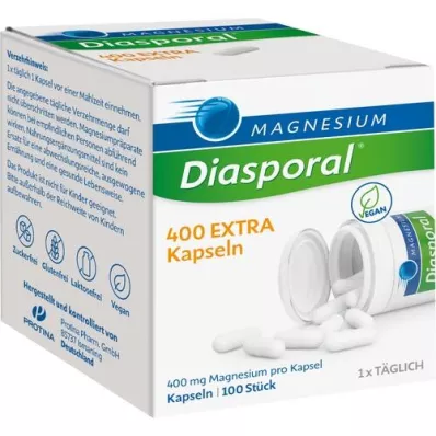 MAGNESIUM DIASPORAL 400 dodatnih kapsula, 100 komada