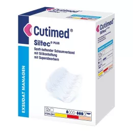 CUTIMED Siltec Plus pjenasti konektor 5x6 cm ljepilo, 12 kom
