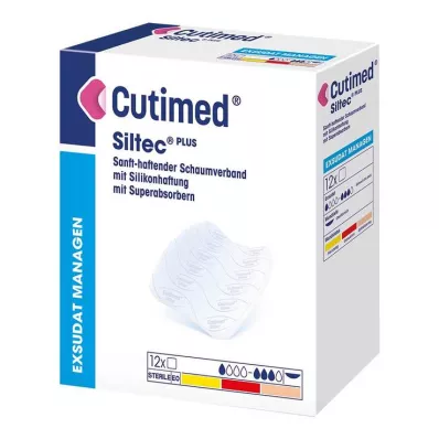 Cutimed Siltec Plus pjenasti oblog 10x10 cm ljepilo, 12 komada Cutimed Siltec Plus pjenasti oblog 10x10 cm ljepilo, 12 komada