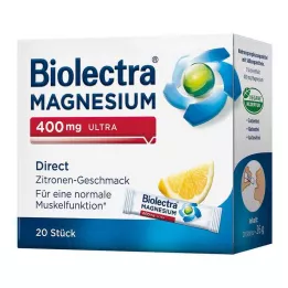 BIOLECTRA Magnezij 400 mg ultra direktni limun, 20 kom