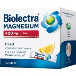 BIOLECTRA Magnezij 400 mg ultra direktni limun, 40 kom