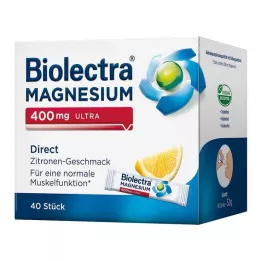 BIOLECTRA Magnezij 400 mg ultra direktni limun, 40 kom