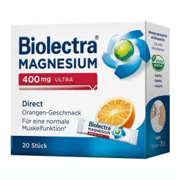 BIOLECTRA Magnezij 400 mg ultra direct narančasta, 20 kom